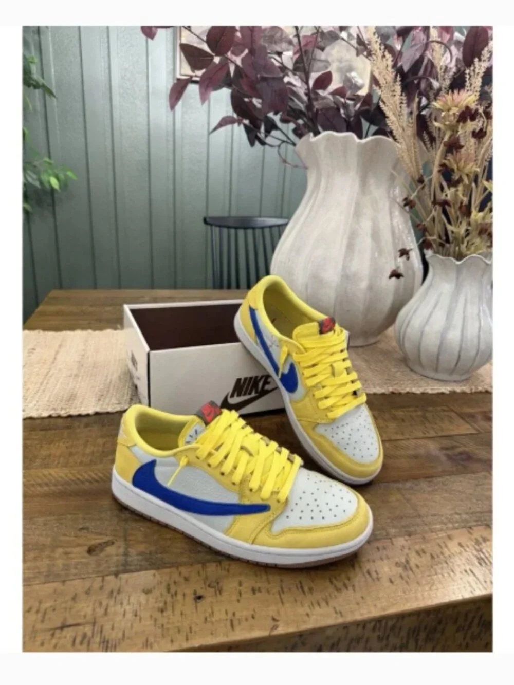 Travis Scott x Air Jordan 1 Low Canary